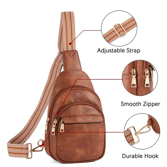 81mIGO1-btL._AC_UY350_.jpg 4169 Small Sling Bag ＆ Leather Wallet RFID Blocking Credit Card Holder